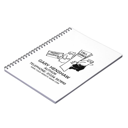 Autor oder Writer Notebook Notizblock (Linke Seite)