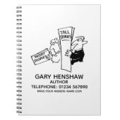 Autor oder Writer Notebook Notizblock (Vorderseite)