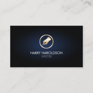 Autor Pen Nib Icon Business Card Visitenkarte