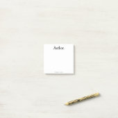 Autor. Post-it Klebezettel (Auf Schreibtisch)
