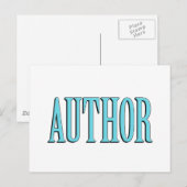 Autor Postkarte (Vorne/Hinten)