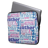Autor Pride Wordy Cool Typografie Muster Laptopschutzhülle (Vorderseite Links)