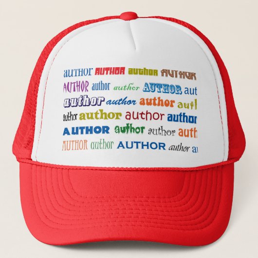 Autor-Pride-Writer Typ Wordy Design Truckerkappe (Vorderseite)