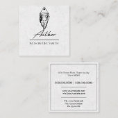 Autor Quadratische Visitenkarte (Vorne/Hinten)