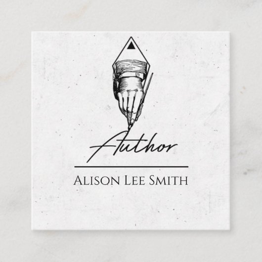 Autor Quadratische Visitenkarte (Vorderseite)