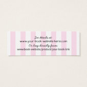 Autor Romance Werbeaktion Lesezeichen Streifen (Rückseite)