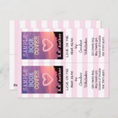 Autor Romance Werbeaktion Lesezeichen Streifen Postkarte (Vorne/Hinten)