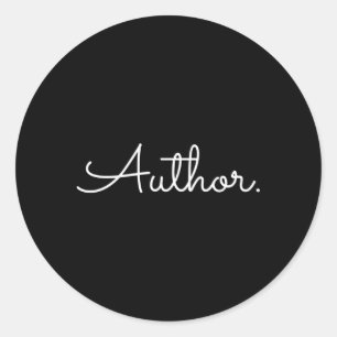 Autor Schreibmaschine Writer Runder Aufkleber