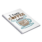 Autor Schriftsteller Schriftsteller Ich wandle Kaf Notizblock (Rechte Seite)