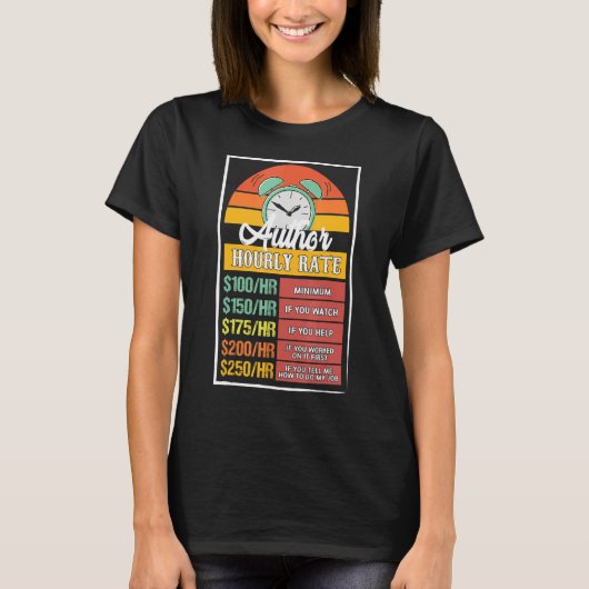 Autor Stundenzettel T-Shirt (Vorderseite)
