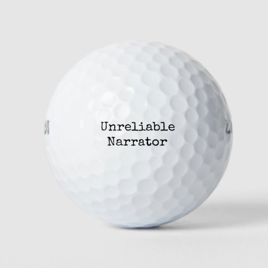 Autor - Unzuverlässiger Erzähler I Golfball (Vorderseite)