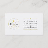 Autor, Verfasser-Geschäfts-Karte - Rose weiblich Visitenkarte (Rückseite)