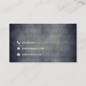 Autor Vintager Schreibmaschine Visitenkarte (Rückseite)