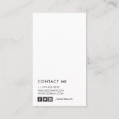 Autor Visitenkarte (Rückseite)