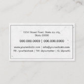 Autor Visitenkarte (Rückseite)