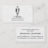 Autor Visitenkarte (Vorne/Hinten)