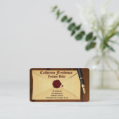 Autor-Visitenkarten für Autor-Editor Visitenkarte (Stehend Vorderseite)