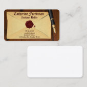 Autor-Visitenkarten für Autor-Editor Visitenkarte (Vorne/Hinten)