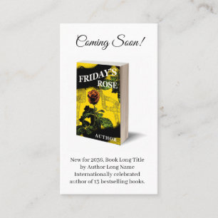 Autor von Werbeaktionen Visitenkarte