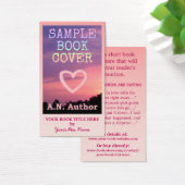 Autor Werbeaktion Big Book Cover Pink Ombre (Schreibtisch)