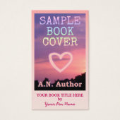 Autor Werbeaktion Big Book Cover Pink Ombre (Vorderseite)
