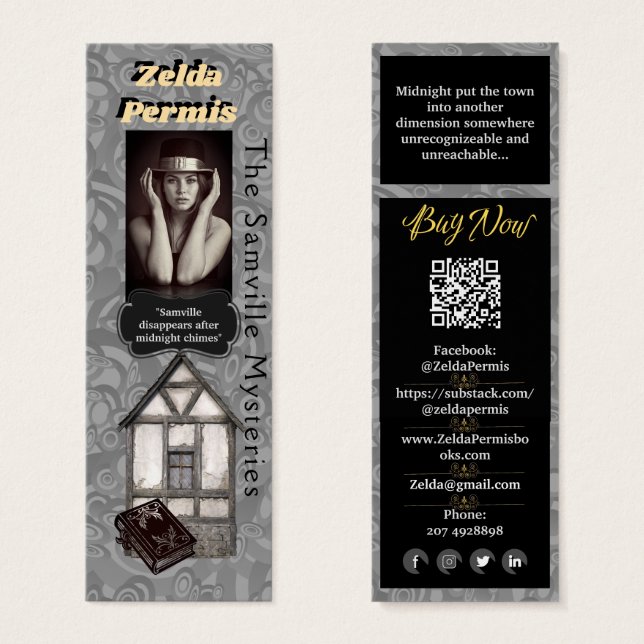 Autor Werbeaktion Black Gray Mystery (Vorne & Hinten)