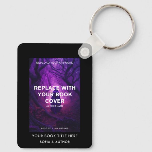 Autor-Werbeaktion für benutzerdefinierte Buchabdec Schlüsselanhänger (Rückseite)