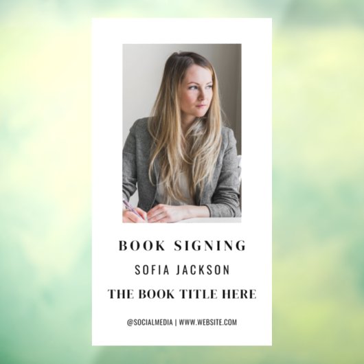 Autor-Werbeaktion für das Foto buchen Fensteraufkleber (Blatt 3)