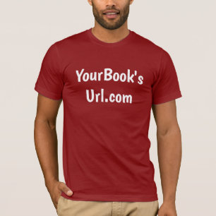 Autor-Werbeaktion, rot mit weißen Buchstaben T-Shirt