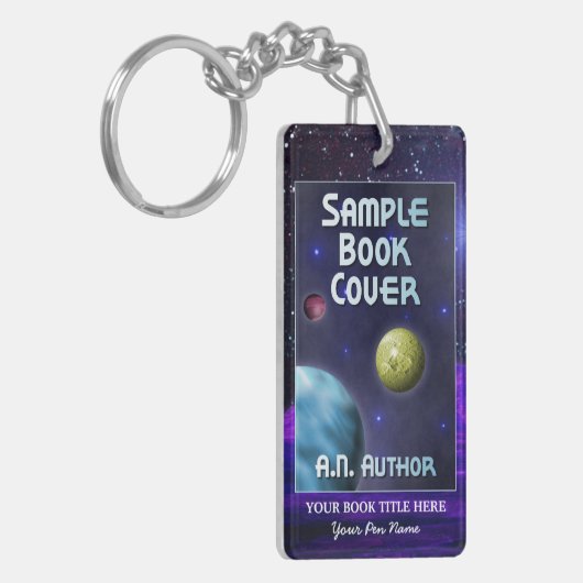 Autor Werbeaktion Space Science-Fiktion Schlüsselanhänger (Vorderseite links)