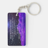 Autor Werbeaktion Space Science-Fiktion Schlüsselanhänger (Rückseite)