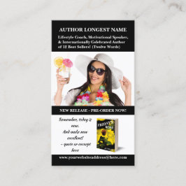 Autor Writer Lautsprecher Book Werbeaktion QR Code Visitenkarte