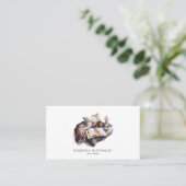 Autor Writer Watercolor Business Card Visitenkarte (Stehend Vorderseite)