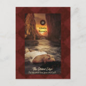 Autor Writer Werbeaktion Burgundy Postkarte (Vorderseite)