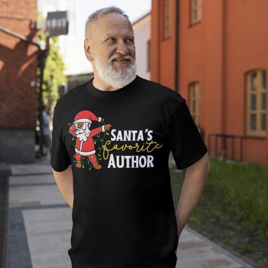 Autor Xmas Shirts, Funny Dabbing Santa Tri-Blend Shirt