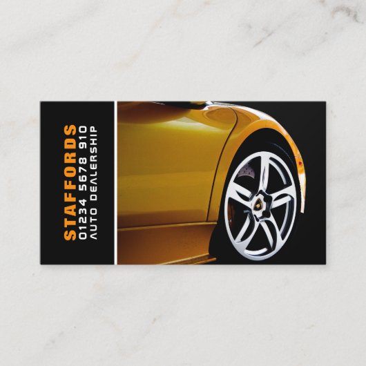 Autorad, Auto-Händler Visitenkarte (Vorderseite)