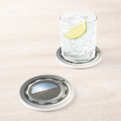 Autorad mit 356 Klassikern (Kante) mit Chrom Sandstein Untersetzer (Seite)