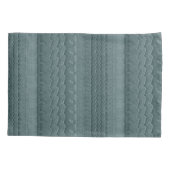 Autoreifen-Bahnen auf Strand-aquamarinem Blau Kissenbezug (Rückseite)