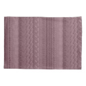 Autoreifen-Bahnen auf Strand-Rosa Kissenbezug (Rückseite)