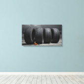 Autoreifen Leinwanddruck (Insitu (Holzboden))