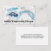 Autoreinigung | Seife und Wasser Visitenkarte (Vorne/Hinten)