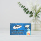 Autoreinigung | Spray Hand Wash Visitenkarte (Stehend Vorderseite)