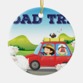 Autoreise Keramikornament (Vorne)