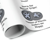 Autoreisender Techniker für Fahrzeugreifen Geburts Geschenkpapier (Rolleneckpunkt)