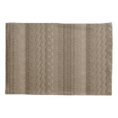 Autoreisertracken am Strand Golden Brown Kissenbezug (Rückseite)