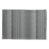 Autoreisertracks am Strand Grau Kissenbezug (Rückseite)