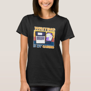 Autoren Cardio Buchbücher schreiben Schriftsteller T-Shirt