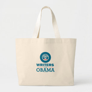 Autoren für Obama Jumbo Stoffbeutel