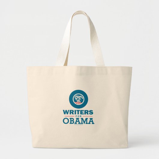 Autoren für Obama Jumbo Stoffbeutel (Vorne)