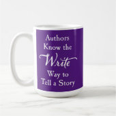 Autoren schreiben Way Script-Tasse Kaffeetasse (Links)